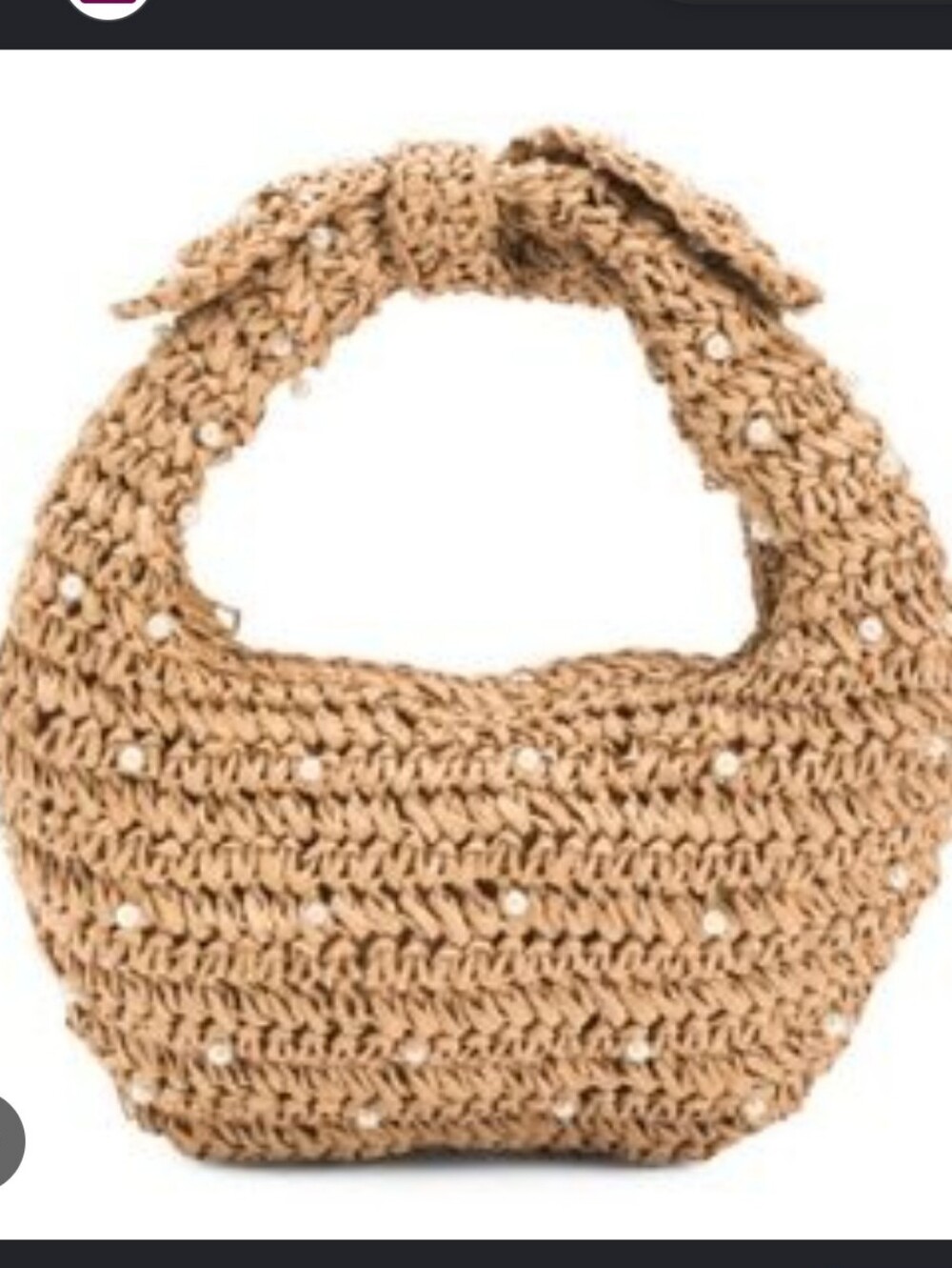 NWT Haute Hippie Straw Woven Tote in Natural Tan